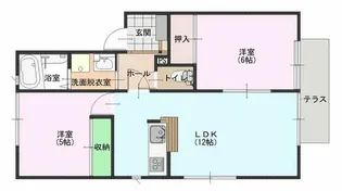 ディアスK【1階】の間取り