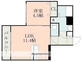 ポストワン春日南【3階】の間取り