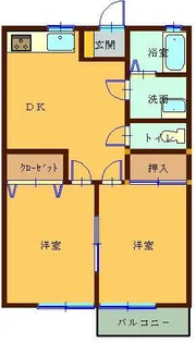 グランフォーリスト【1階】の間取り