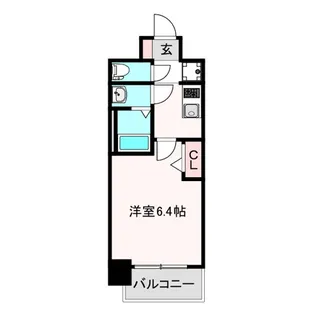 アドバンス大阪ブリス【4階】の間取り
