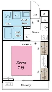 リブリ・千【1階】の間取り