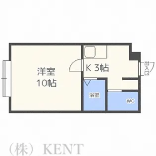 ローヤルハイツ琴似【2階】の間取り