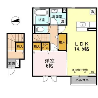 カーサ・フェリーチェ【2階】の間取り
