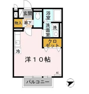 コゥジィーコート I【2階】の間取り