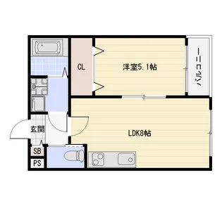 大阪府大阪市平野区加美正覚寺2【アパート】の間取り