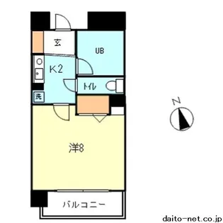 マイシティ・ビックバード【9階】の間取り