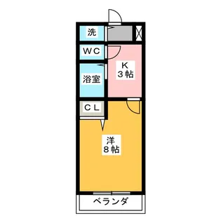 KIソシアIII【3階】の間取り