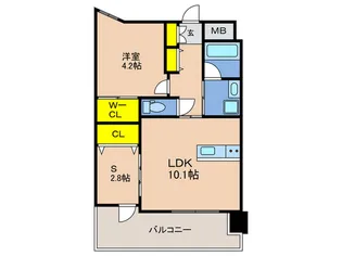 GENOVIA神戸新開地駅前【13階】の間取り