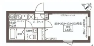 COCOCUBE中延【2階】の間取り