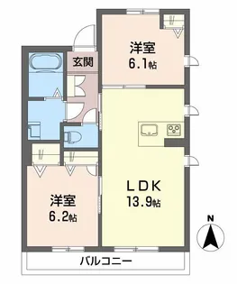 フロントマーレ1【1階】の間取り