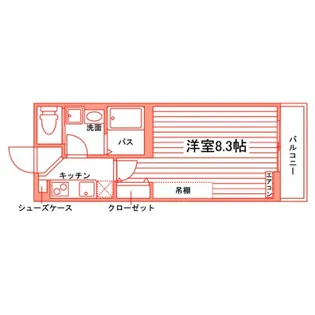 ユミト旭町【1階】の間取り