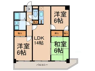 カーサ本山【4階】の間取り