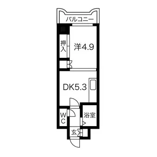 ティアラ手稲本町【6階】の間取り