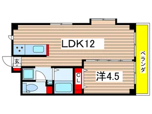 森兼マンション【2階】の間取り