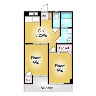 ピュア・モールII【1階】の間取り