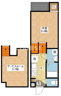 エルモーサ【2階】の間取り