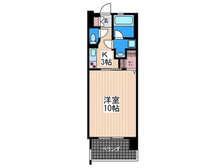 ルービンス宇品御幸II【10階】の間取り