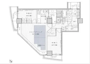 セントラルレジデンス新宿シティタワー【17階】の間取り