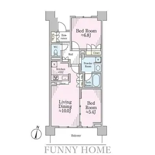 リージア経堂テラスガーデン【4階】の間取り
