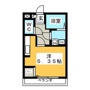 シエルブルー前橋【3階】の間取り
