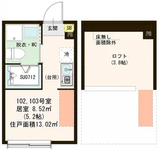 クラウンプライド【1階】の間取り