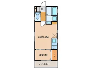 Cedre桜木町【3階】の間取り