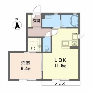 マール・サンII【1階】の間取り