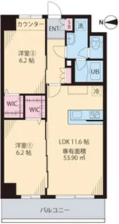 コルザKII【6階】の間取り