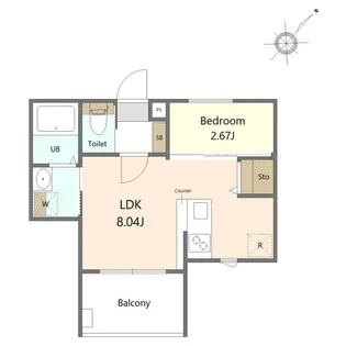 ガーデンパークアネックス【2階】の間取り