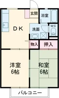 千波ハイツ【2階】の間取り