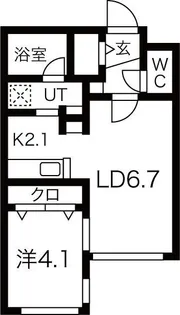 Fiore Bianca桑園(フィオーレ・ビアンカ)【2階】の間取り