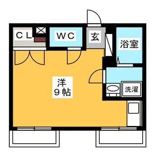 明和マンション【3階】の間取り