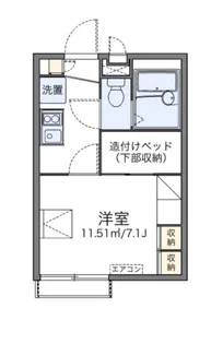レオパレスベルウッド【2階】の間取り