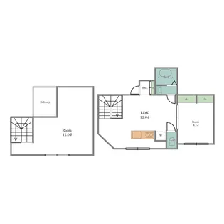ラフィネ調布【5階】の間取り