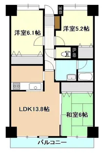 グランフォーム女池【3階】の間取り