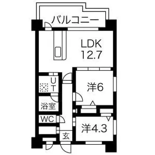 ルネサンス【3階】の間取り
