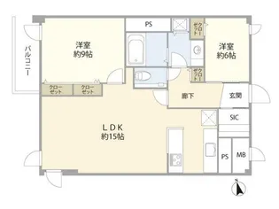 西麻布ガーデン【4階】の間取り