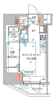 ハーモニーレジデンス巣鴨山手インサイド【2階】の間取り