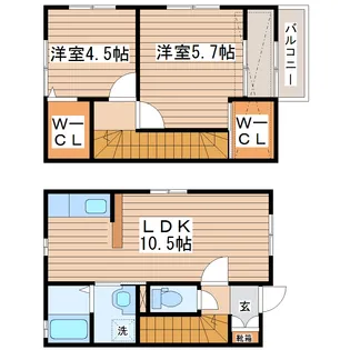 la luce(ラルーチェ)【1階】の間取り
