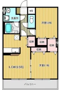 パミール大成【2階】の間取り