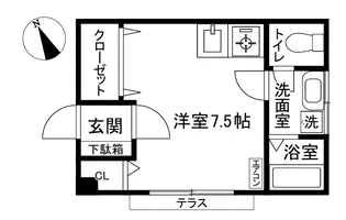 吉沢第二ビル【1階】の間取り