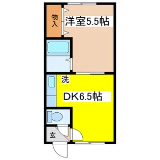 コーポミヤサカ【1階】の間取り
