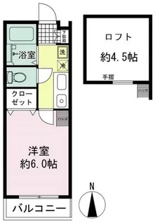 ステュディオK【2階】の間取り