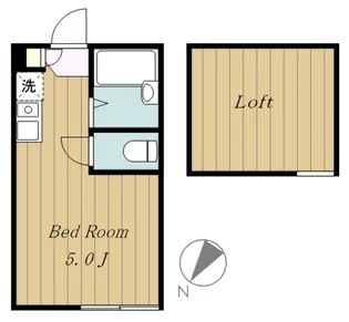 プライムテラス相模大野【2階】の間取り