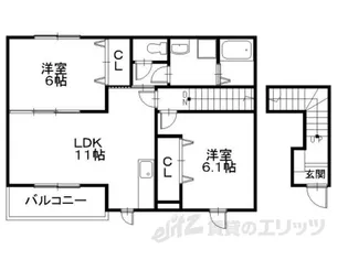 ブリアン ヌゥボー2【2階】の間取り