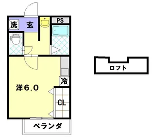 コンフォールハイツ【2階】の間取り