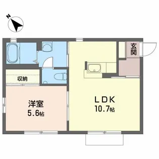 フォーブル377【1階】の間取り