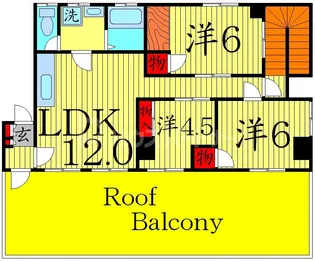 crossbrain曳舟ビル【4階】の間取り