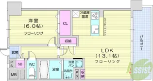 シエナ仙台3【4階】の間取り