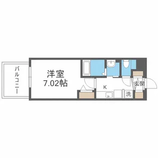 Luxe大阪城南【8階】の間取り